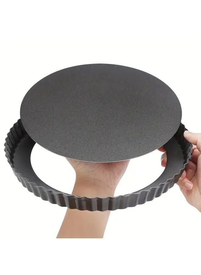 4 Piece Non Stick Carbon Steel Baking Pans Set 4 6 8 10 Inch Round Cake Pizza Pie Pans - Image 1